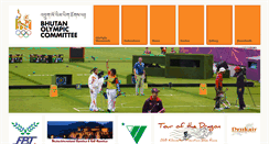 Desktop Screenshot of bhutanolympiccommittee.org