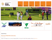 Tablet Screenshot of bhutanolympiccommittee.org
